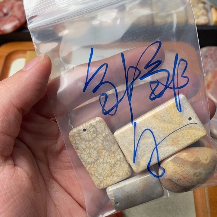 硅化玉颈饰足金镶嵌邹*