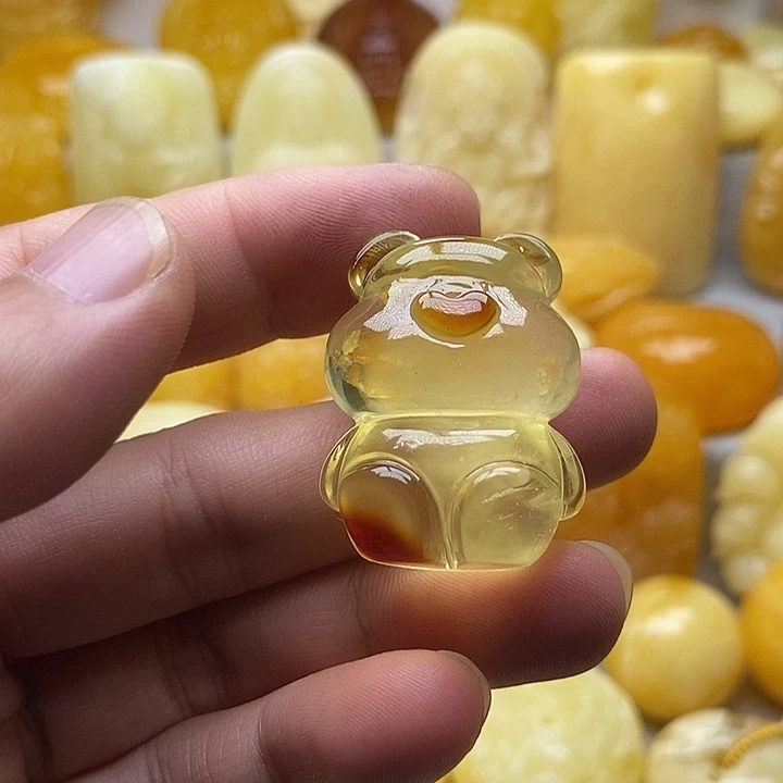 琥珀颈饰未镶嵌琥珀蜜蜡吊坠