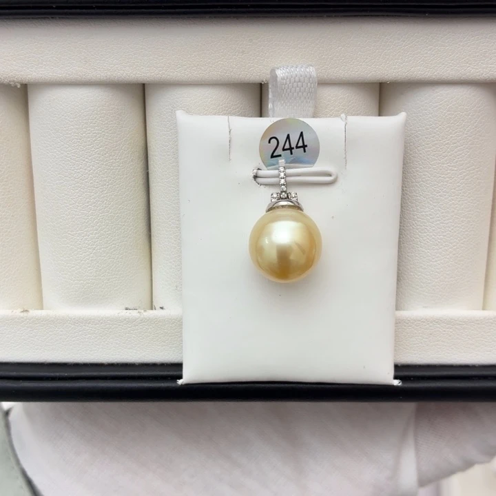 海水珍珠颈饰银S925镶嵌