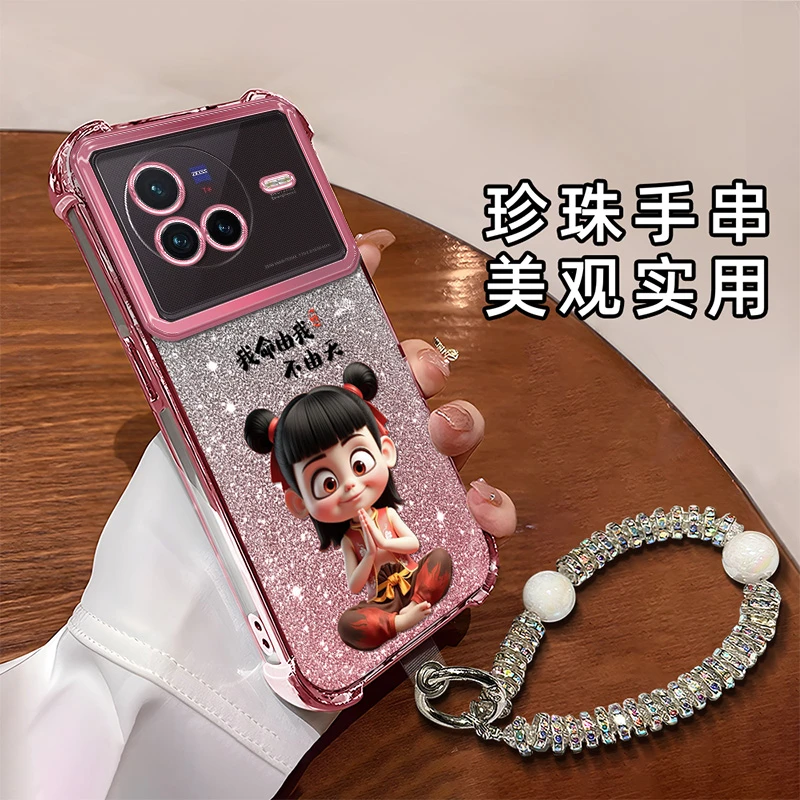 适用于【VIVO】X80创意卡通可爱小那吒全包防摔四角气囊软壳