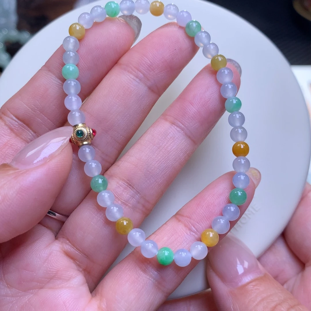 未镶嵌手链翡翠翡翠手串卡4.6