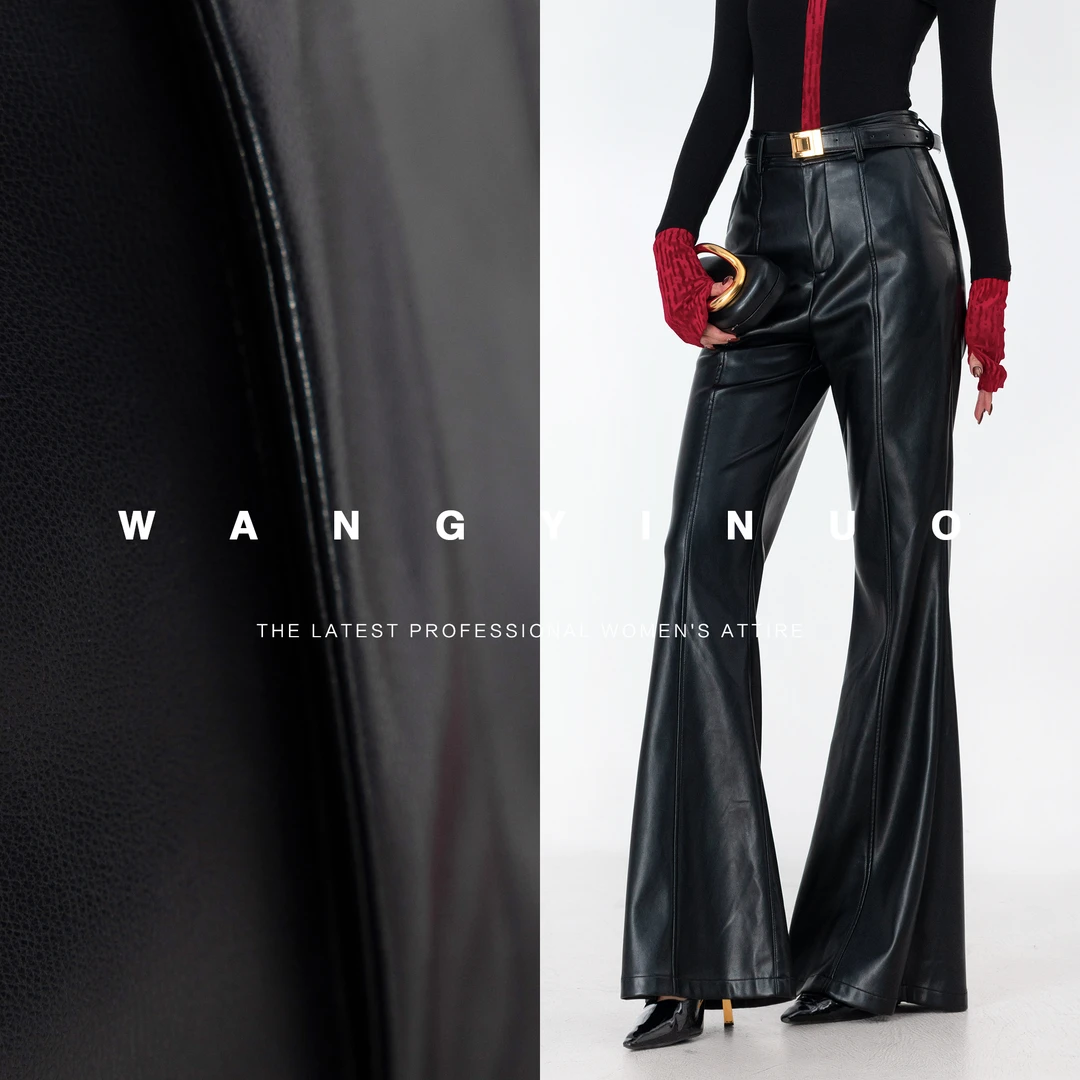 MD定制·依诺【塞纳黄昏】2025冬季款时尚百搭设计师减龄休闲皮裤子