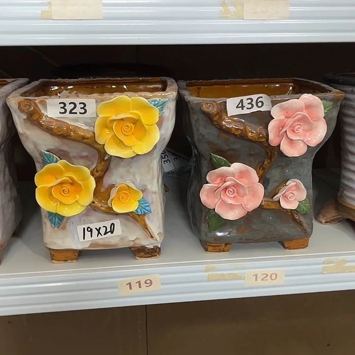 粗陶材质多肉花盆