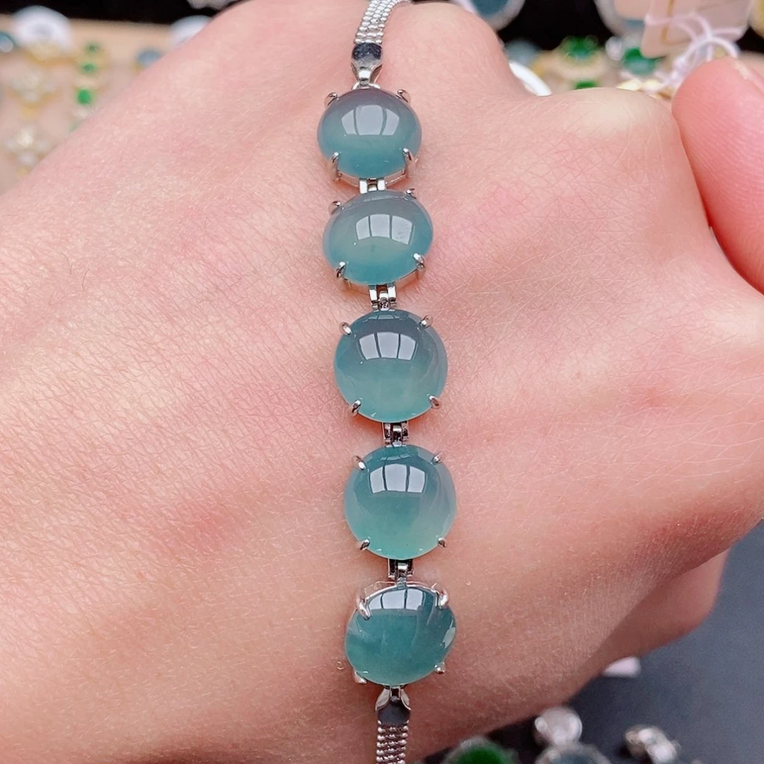 银S925镶嵌戒指翡翠