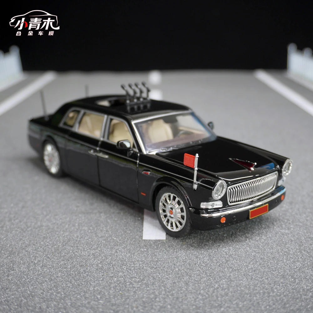 【红旗-L5】1:24正版授权检阅车仿真合金汽车模型桌面摆件玩具