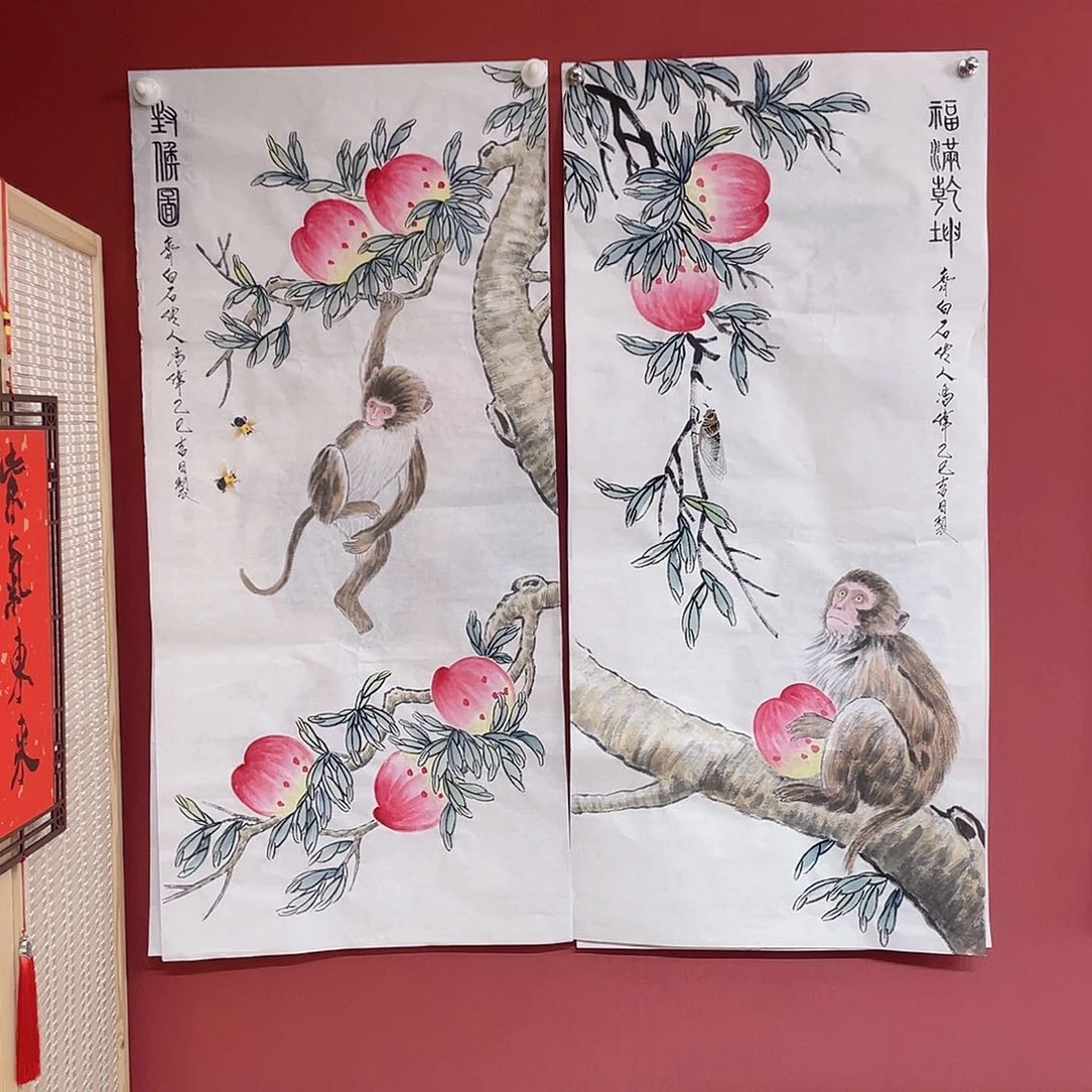 专***青国画冯伟老师手绘国画作品音浩