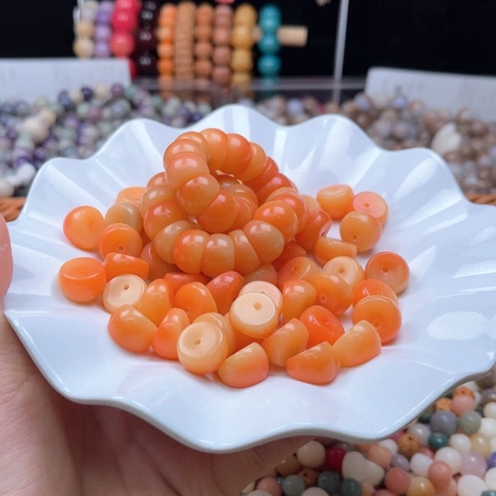白玉菩提吊坠a14mm/30+3颗橘子气泡水蒜瓣