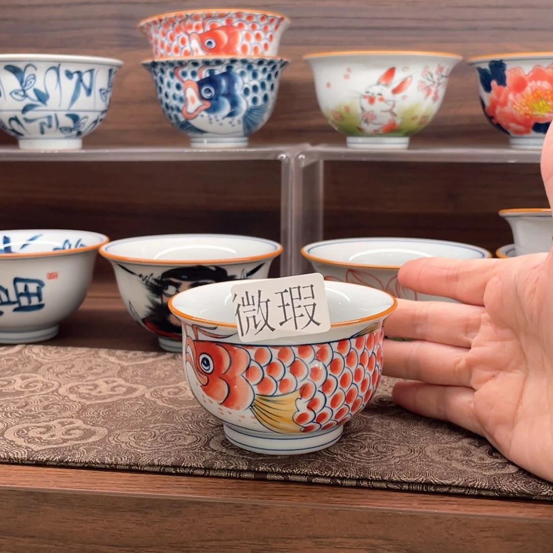 微瑕釉下彩纯手绘