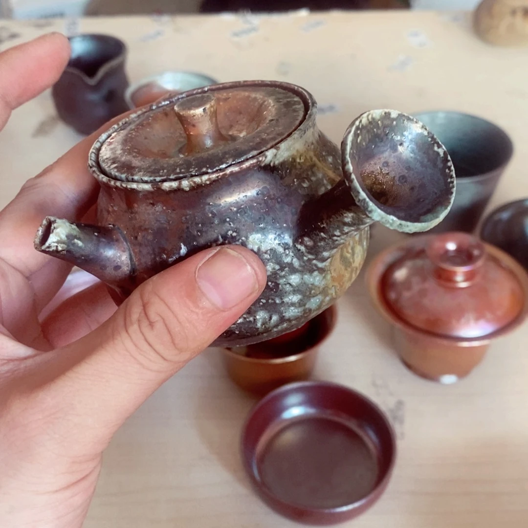 柴烧茶具套杯子杯子