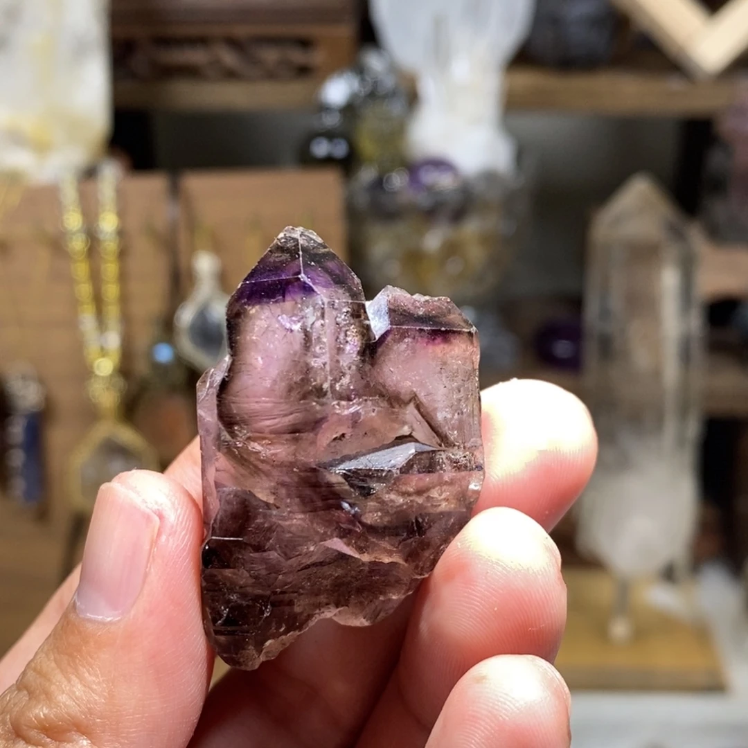 未镶嵌珠宝半成品水晶超七紫水晶