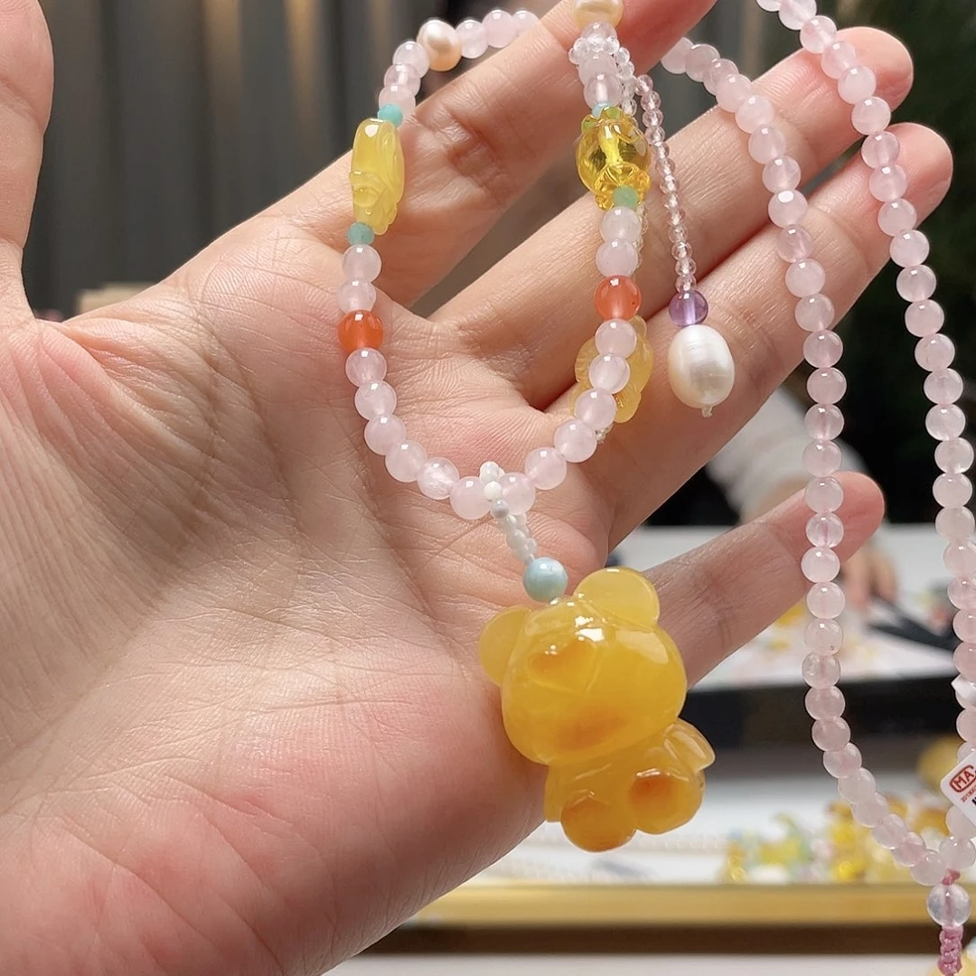 未镶嵌琥珀裸石蜜蜡吊坠