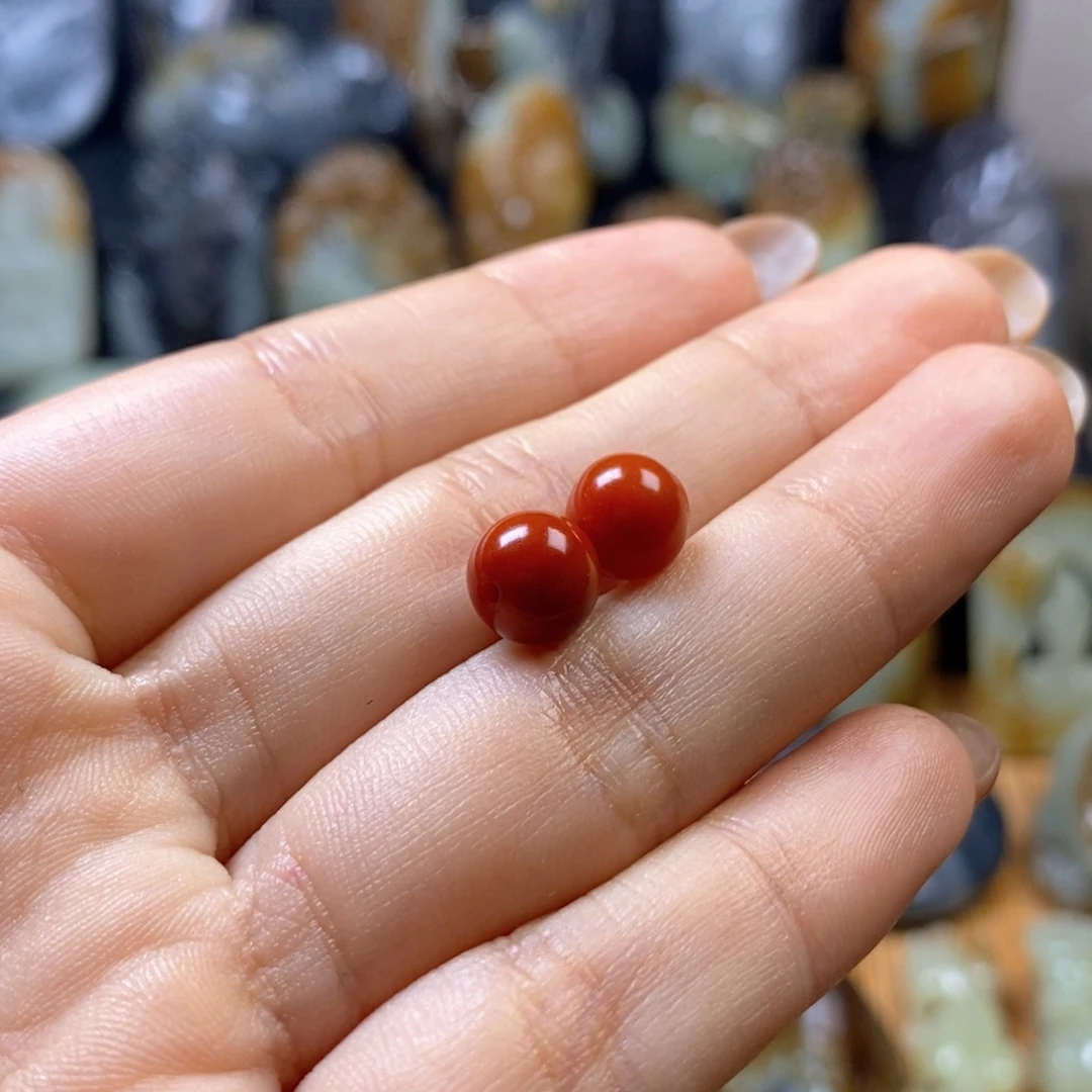 妙***刚未镶嵌南红玛瑙挂件