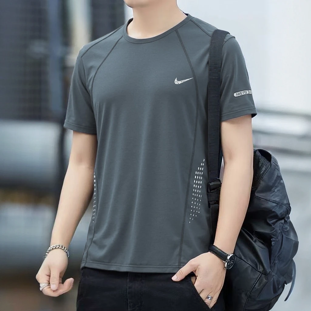 NllKE速干短袖T恤男士宽松大码跑步运动休闲吸湿排汗透气上衣半袖