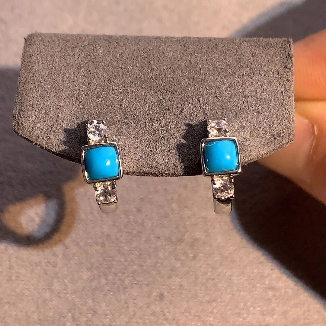 银S925镶嵌绿松石珠宝奇石