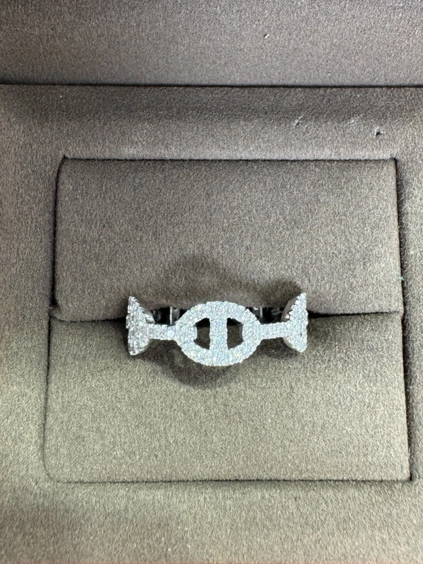 莫桑石【戒指】 PT950（素金）3.53g   不支持七天