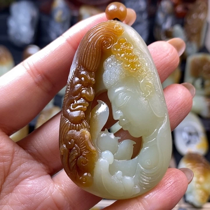 用***0和田玉未镶嵌挂件