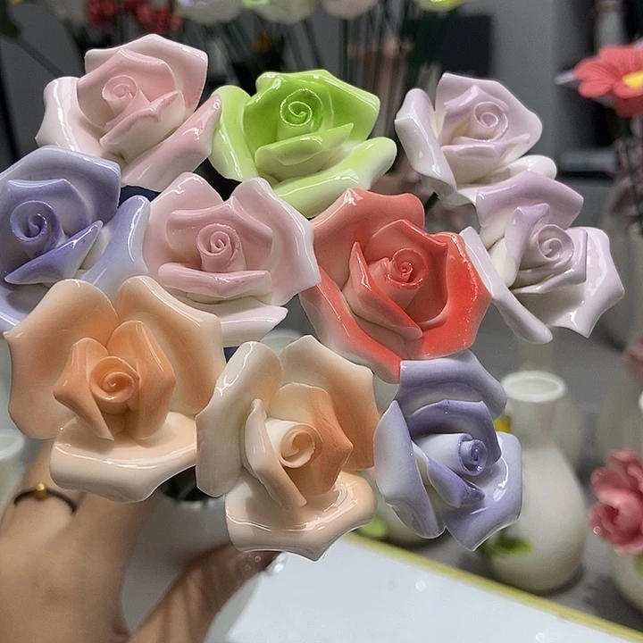 陶瓷纯手工捏花设计