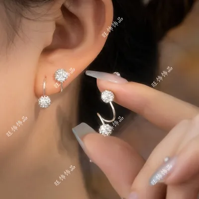 合金耳饰 小众高级感螺旋耳钉女气质轻奢精致百搭个性小巧耳饰