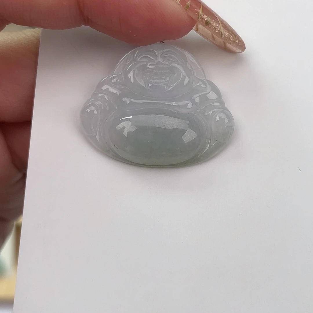 翡翠未镶嵌颈饰佛公