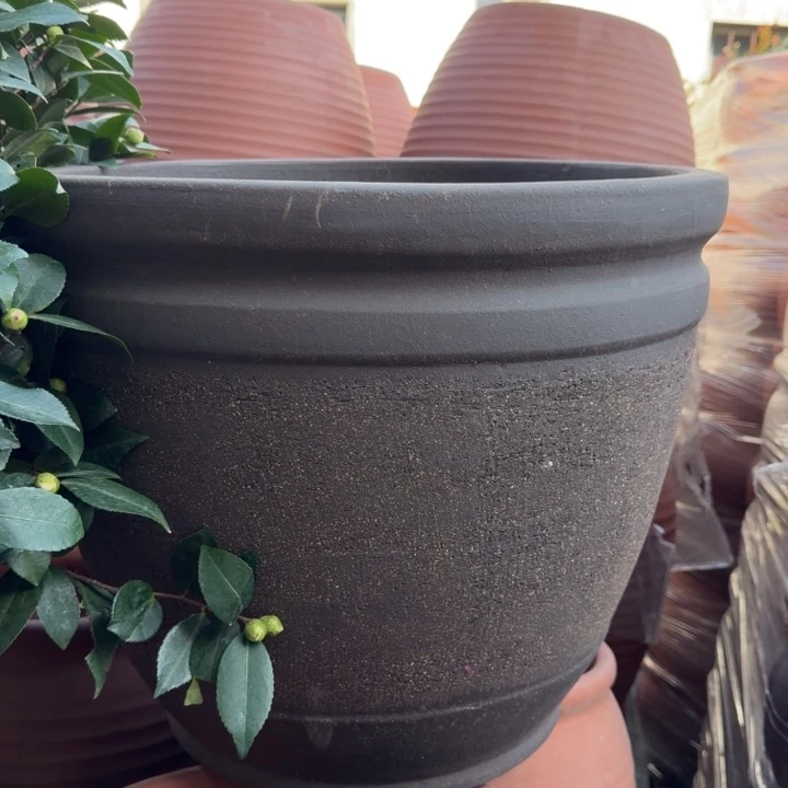 花盆紫砂口51高44宜兴粗陶粗糙正常