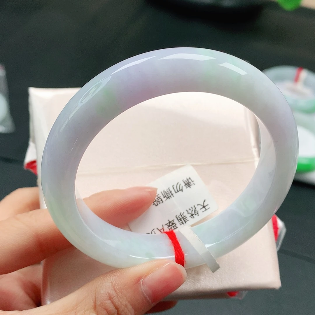 翡翠手镯未镶嵌天然翡翠手镯56