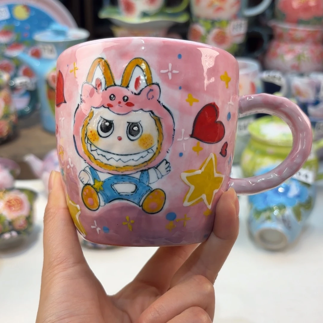 瓷片景德镇手绘高温釉下彩陶瓷茶具