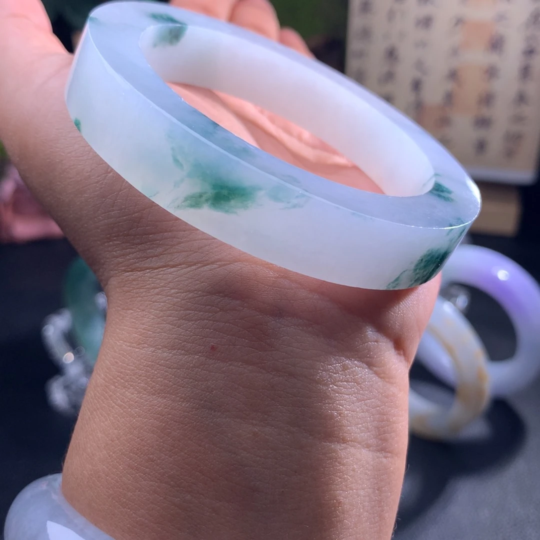 定制翡翠手镯未镶嵌梁****生