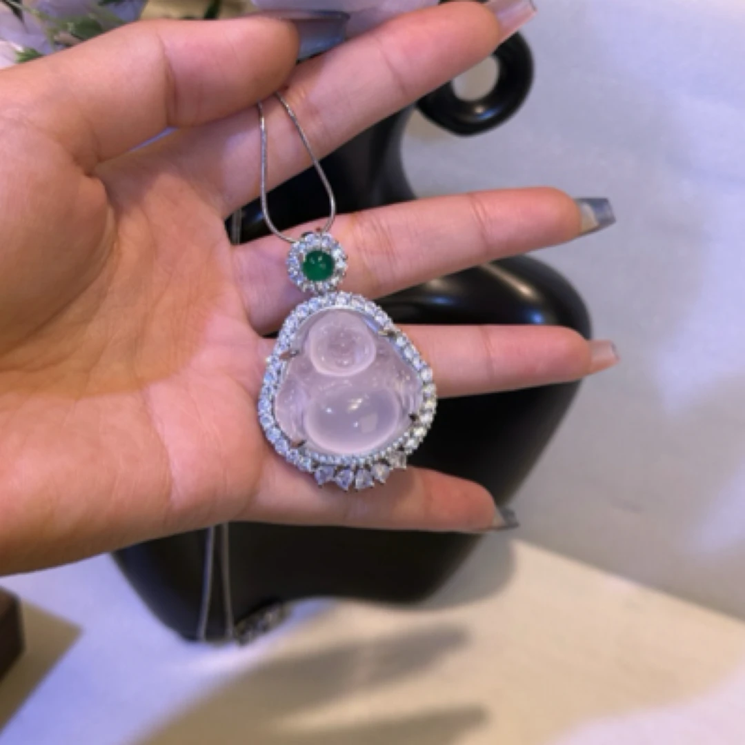 高冰玉髓贵气款佛公05