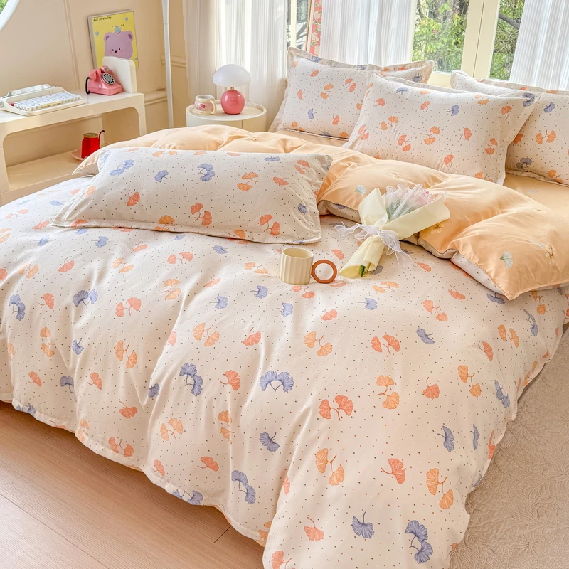 纯棉被套单件100%全棉可裸睡被罩150x180x220x230床上用品三件套4