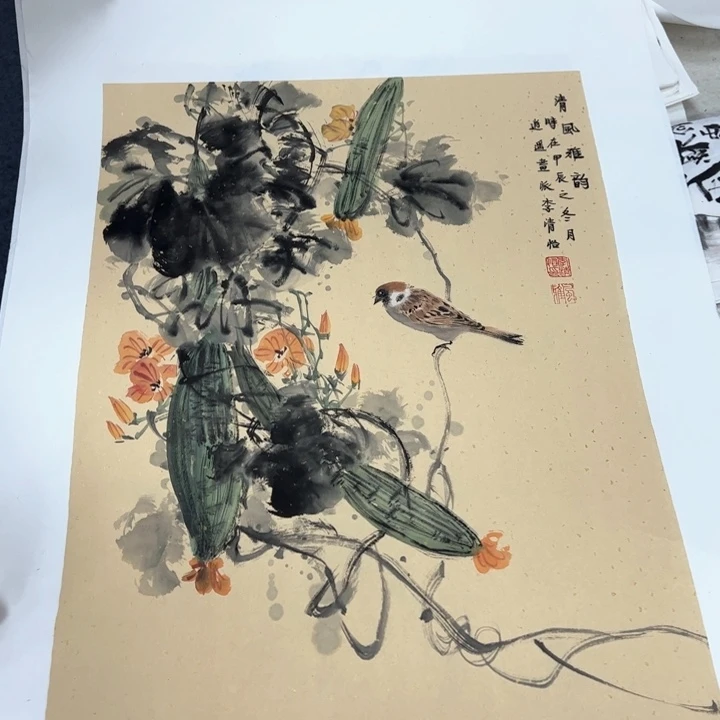 国画纯手绘作品欣赏图