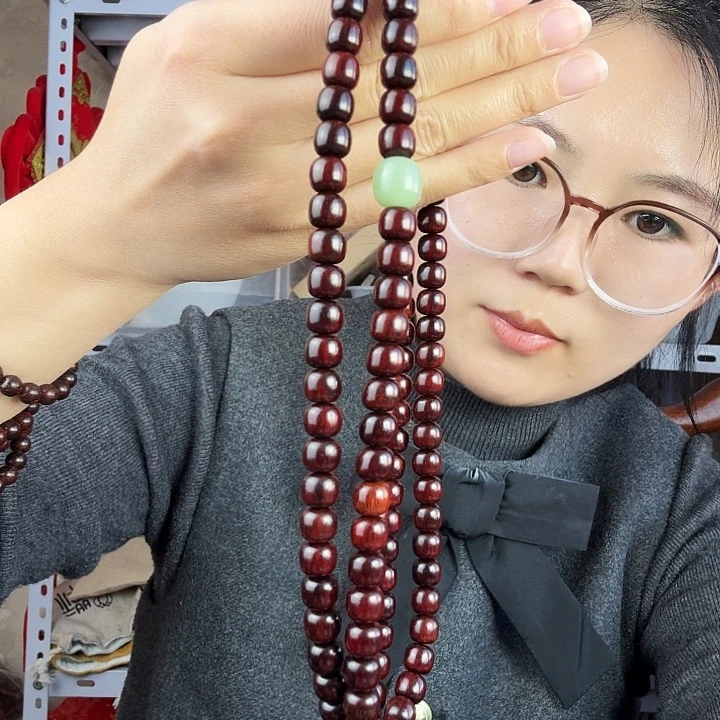 檀香紫檀（小叶紫檀）小叶紫檀8*9老型108