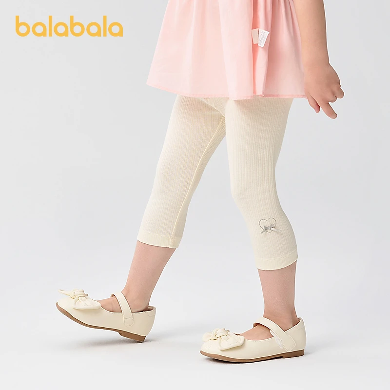 巴拉巴拉童装女童裤子宝宝打底裤婴儿长裤夏季2025新款休闲裤百搭