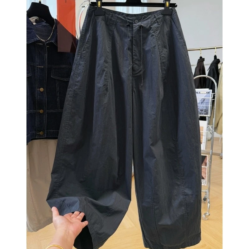 巨好看的工装休闲裤女秋季韩系慵懒风松弛感裤子显瘦老爹裤长裤潮