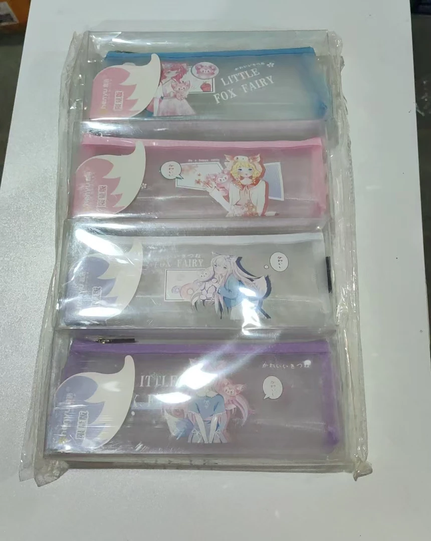 晨语女孩款网纱透明笔袋