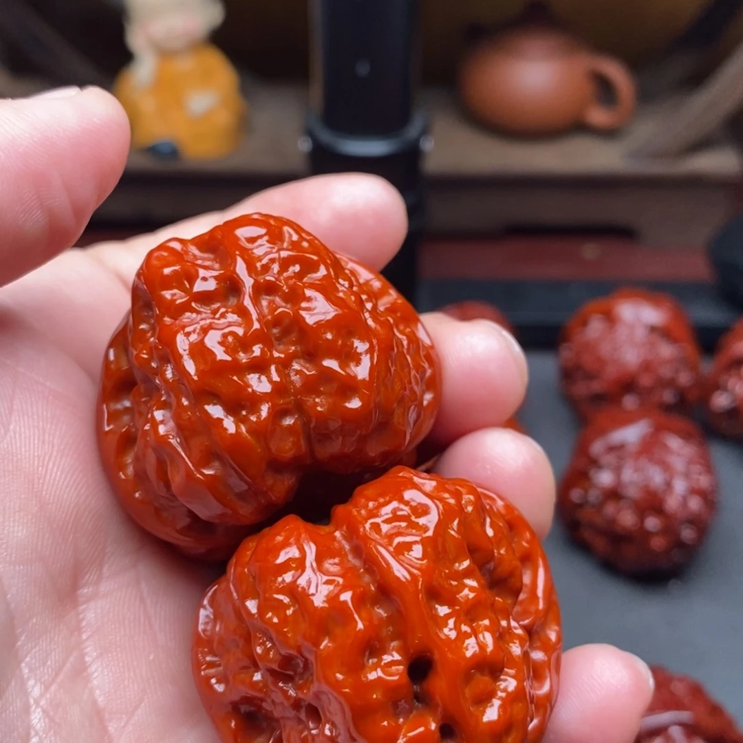 吊坠文玩核桃38蛤蟆头磕碰