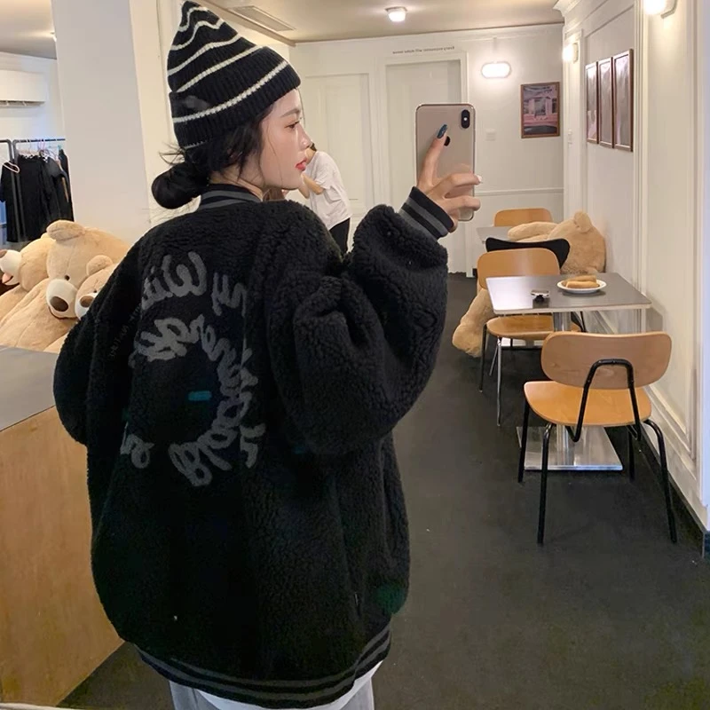 5288复古宽松百搭外套女秋冬季韩版上衣潮