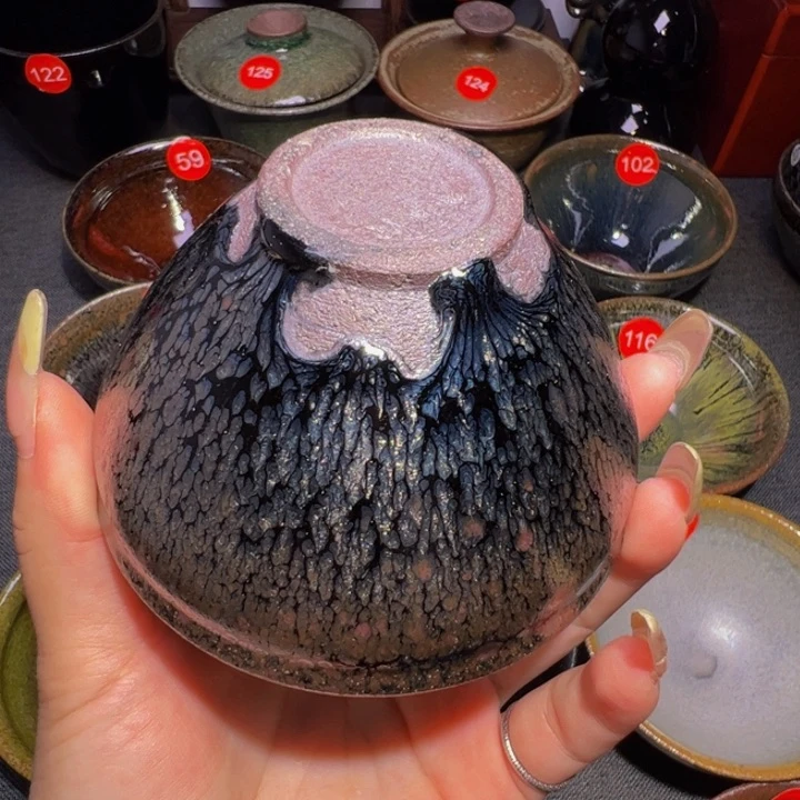 �***�茶盏龙窑柴烧手工制作