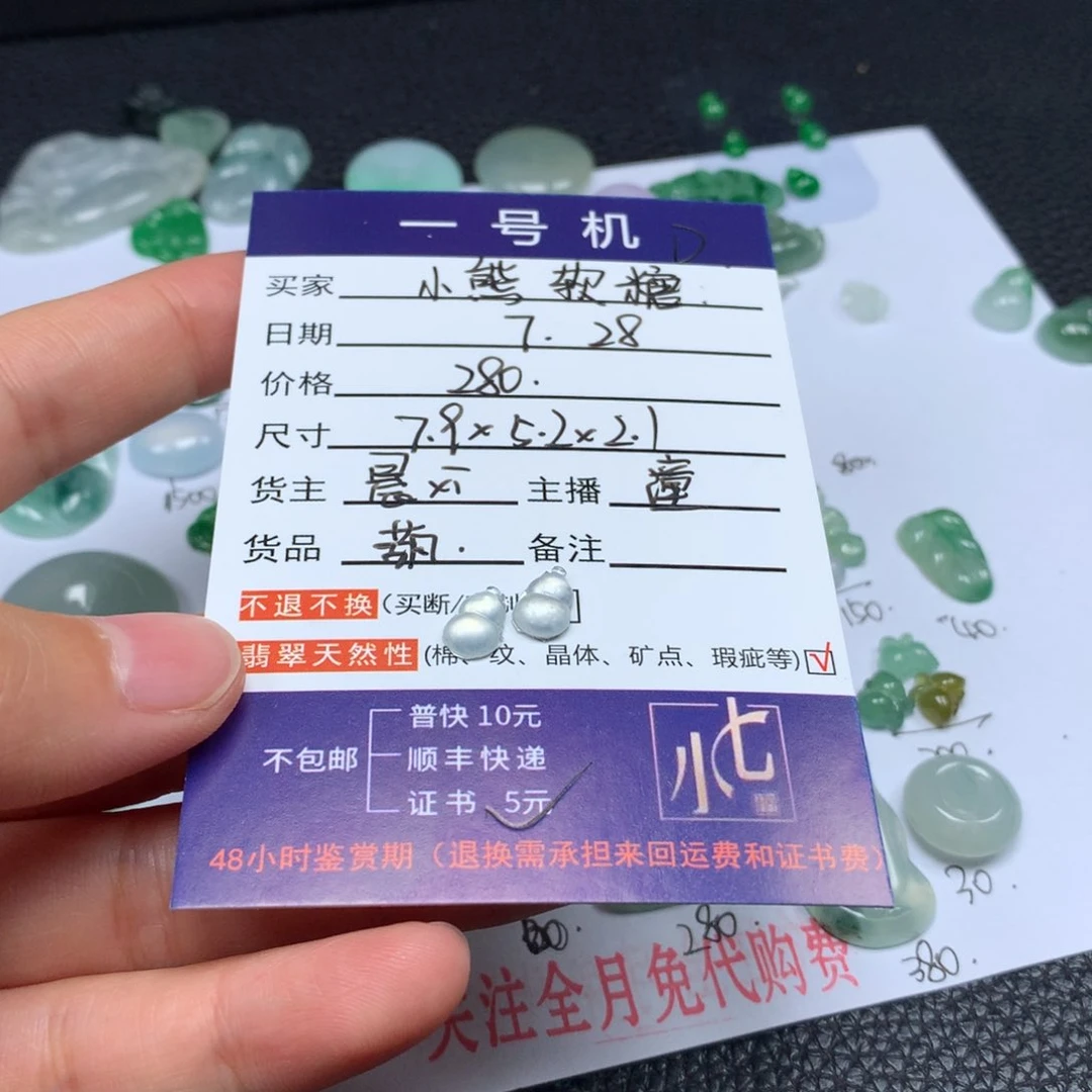 小***z翡翠未镶嵌颈饰翡翠
