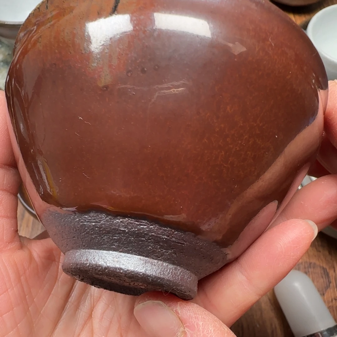 柴烧建盏茶盏茶杯76