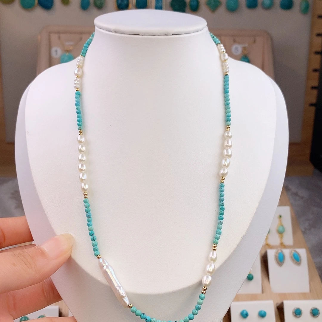 绿松石未镶嵌颈饰