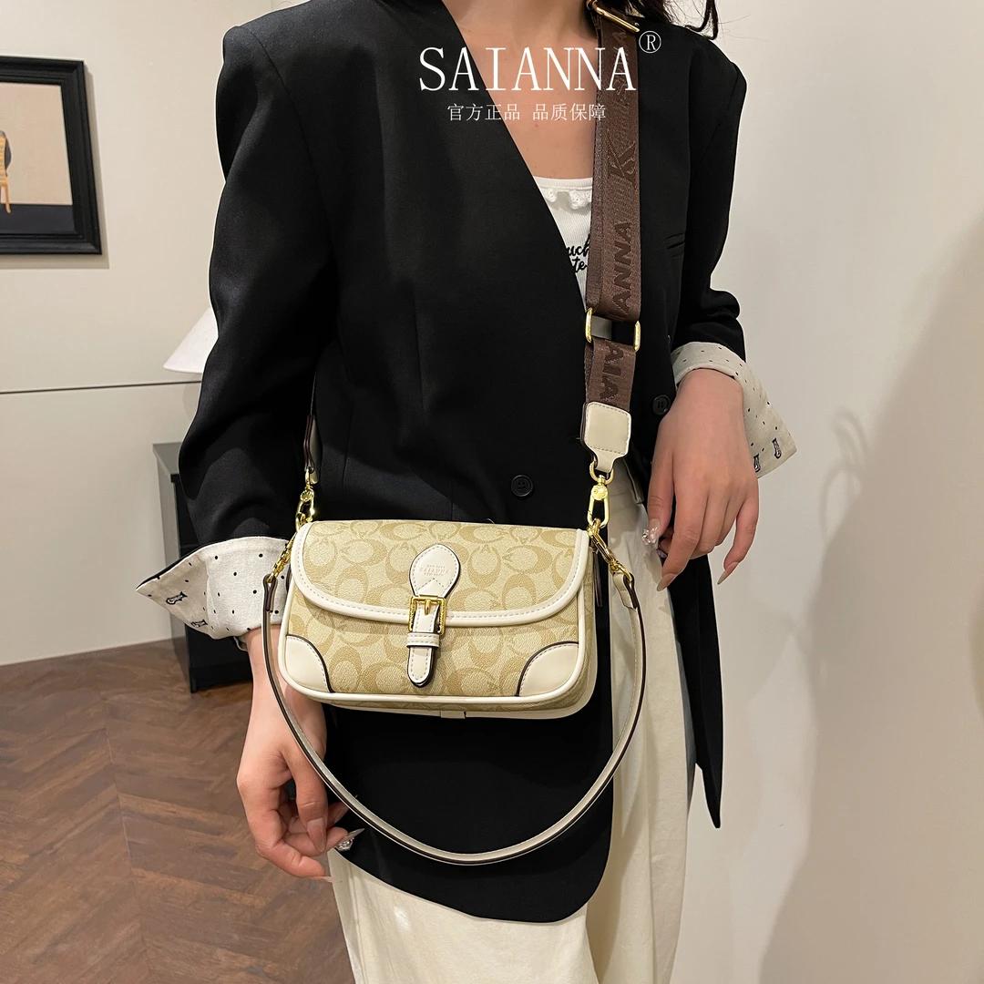 2025复古轻奢新款小众时尚高级感麻将包单肩斜挎包6003