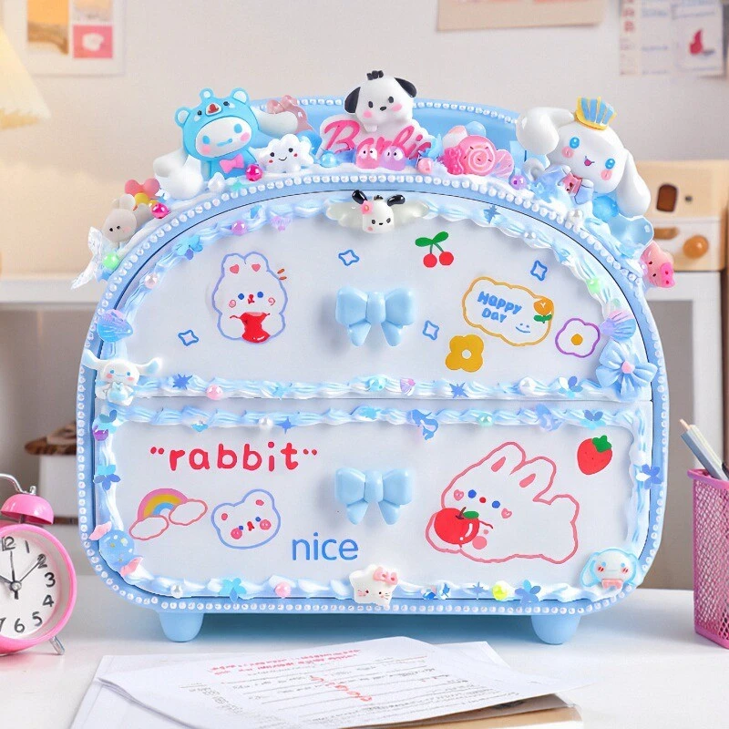 女孩儿童手工diy奶油胶百宝箱益智玩具收纳盒材料包生日礼物套装