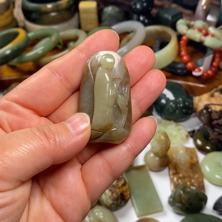 岫岩河磨玉（透闪石质玉）未镶嵌手链