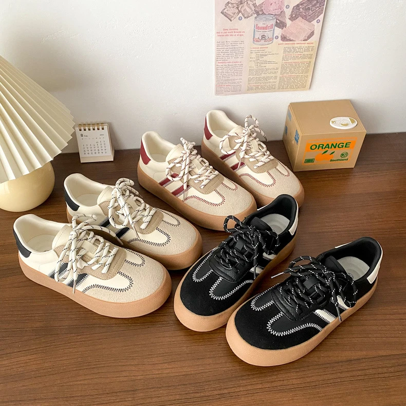 【断码！德训鞋 大厂处理 好货三色平底软底小白鞋 】