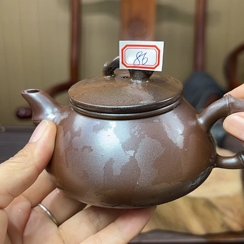 o*k戬谷龙窑柴烧茶壶86