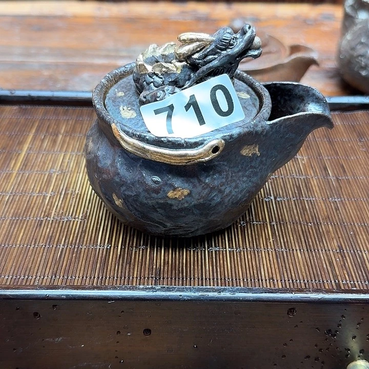 纯手工制作粗陶茶具