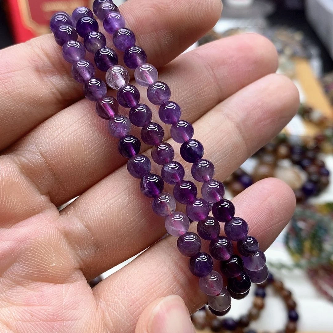 水晶手串未镶嵌天然