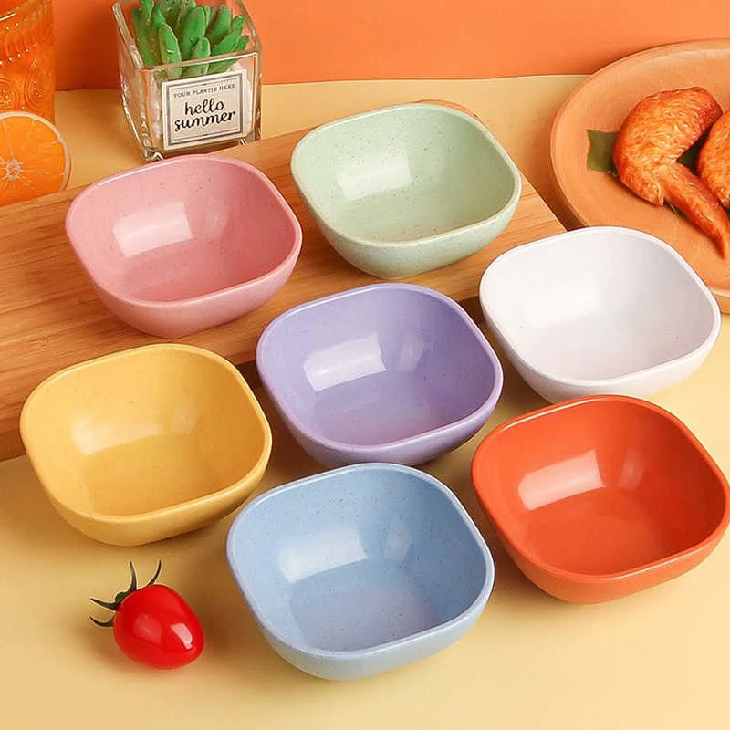 【外贸JIAO ROU JI】彩色小麦秸秆调味碟（根据直播间展示下单）