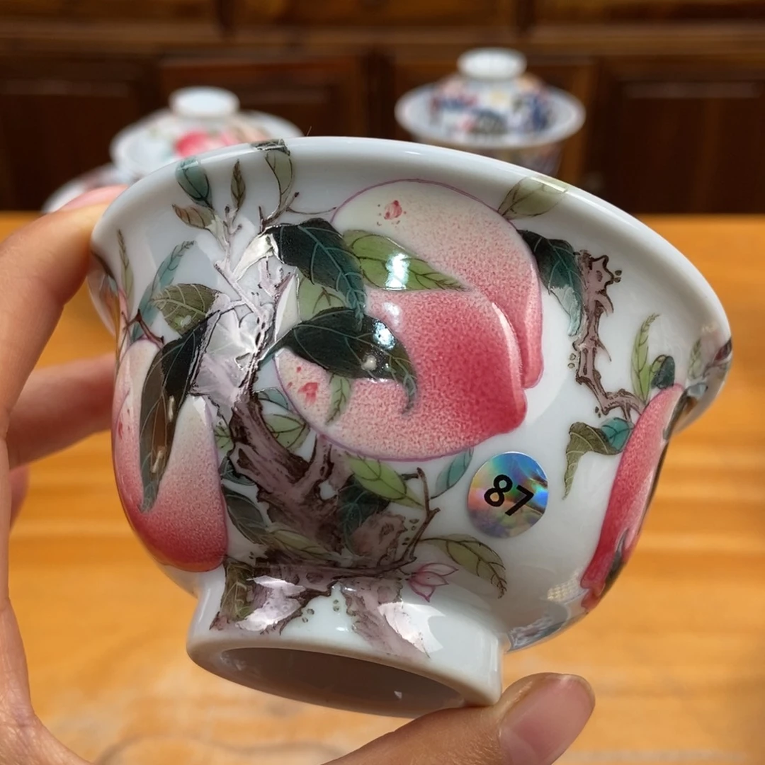 手绘现代茶具非古董