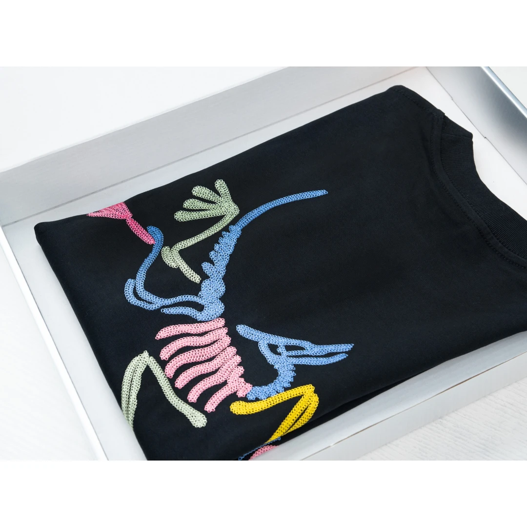 【彩色化石鸟】夏天重磅潮牌短袖圆领休闲T恤1099-coco9144